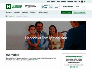 hendricksfamilymed.com screenshot