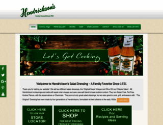 hendricksons.com screenshot