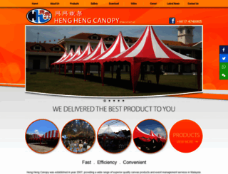 henghengcanopy.com.my screenshot