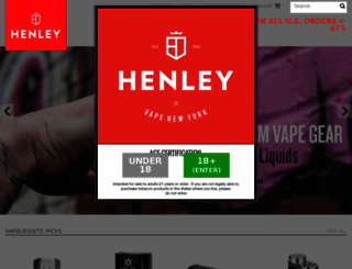 henleyvape.com screenshot