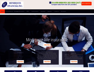henriquesinsurance.com screenshot