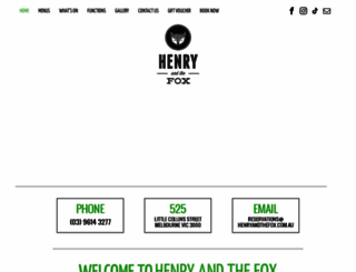 henryandthefox.com.au screenshot