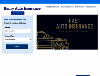 henryautoinsurance.net screenshot
