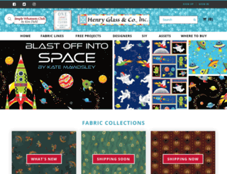 henryglassfabrics.com screenshot
