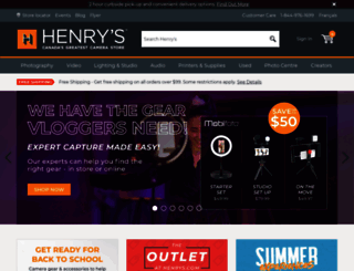 henrys.ca screenshot