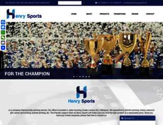 henrysports2u.com screenshot