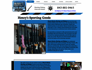 henryssportinggoods.com screenshot