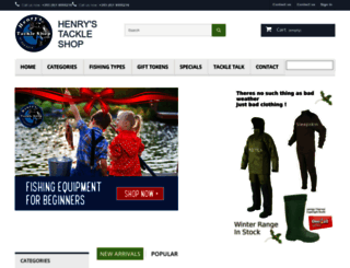 henrystackleshop.com screenshot