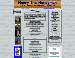 henrythehandyman.co.uk screenshot