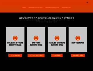 henshawscoaches.co.uk screenshot