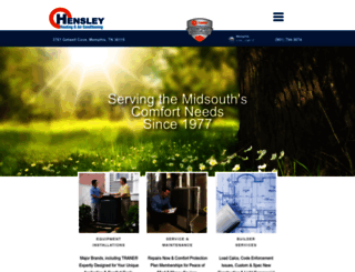 hensleyheat.com screenshot