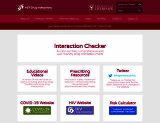 hep-druginteractions.org screenshot