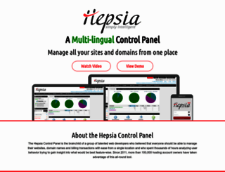 hepsia.com screenshot