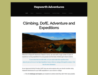 hepworthadventures.co.uk screenshot