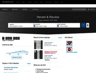 herald-review.newspapers.com screenshot