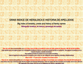 heraldicapellido.com screenshot