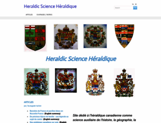 heraldicscienceheraldique.com screenshot