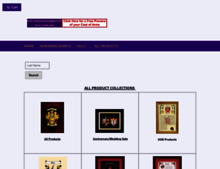 heraldryandcrests.com screenshot