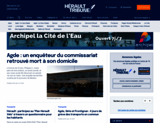 herault-tribune.com screenshot