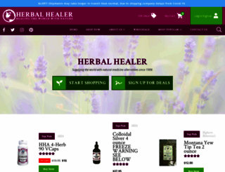 herbalhealer.com screenshot