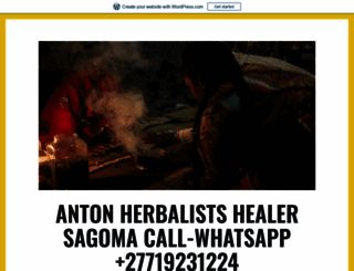 herbalistshealersagoma.wordpress.com screenshot