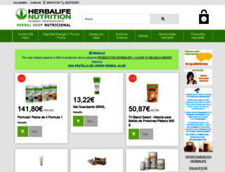herbalshopnutricional.net screenshot