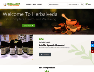 herbalveda.co.uk screenshot