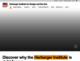 herberger.asu.edu screenshot