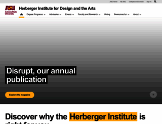 herbergerinstitute.asu.edu screenshot