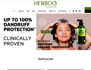 herboobotanicals.com screenshot