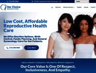 herchoiceclinic.com screenshot