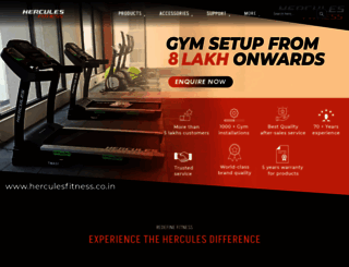 herculesfitness.co.in screenshot