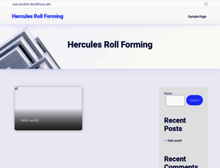 herculesrollforming.com screenshot