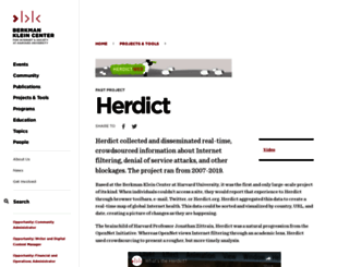 herdict.com screenshot