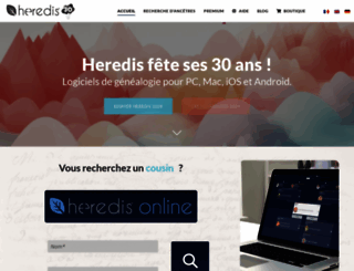 heredis.com screenshot