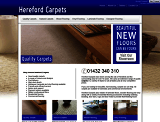 herefordcarpets.co.uk screenshot