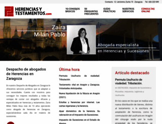herenciasytestamentos.com screenshot