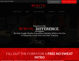 hereticcrossfit.com screenshot