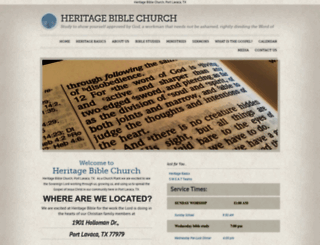 heritage-bible-church.com screenshot