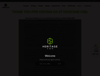 heritagecbd.com screenshot