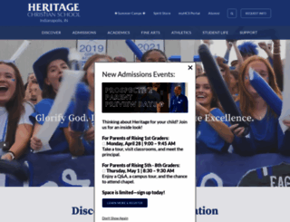 heritagechristian.net screenshot