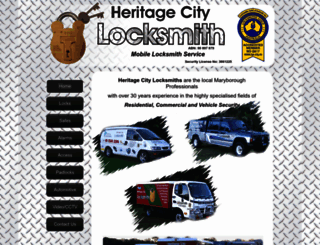 heritagecitylocksmiths.com.au screenshot