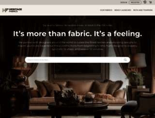 heritagefabricsllc.com screenshot