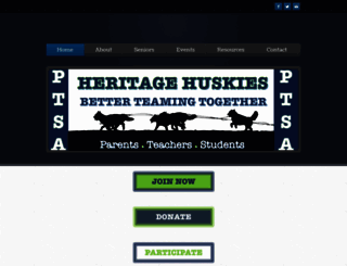 heritagehighschoolptsa.com screenshot
