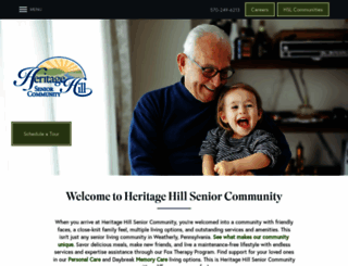 heritagehillsenior.com screenshot