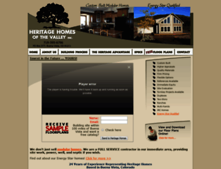 heritagehomesofthevalley.com screenshot