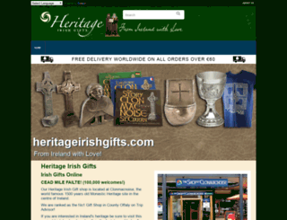 heritageirishgifts.com screenshot
