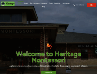 heritagemontessoriacademy.com screenshot