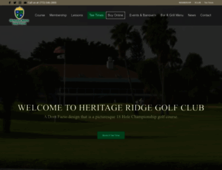 heritageridgegolf.com screenshot