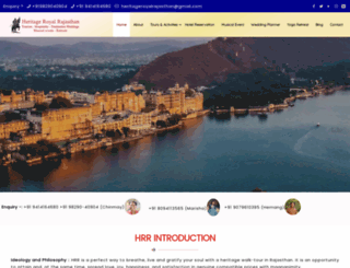 heritageroyalrajasthan.com screenshot